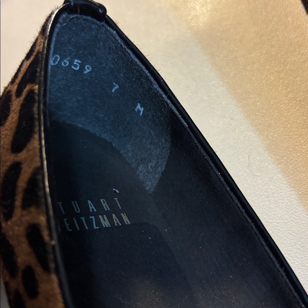 Stuart Weitzman Brown Leopard wedges 7M 7 M - Picture 4 of 5